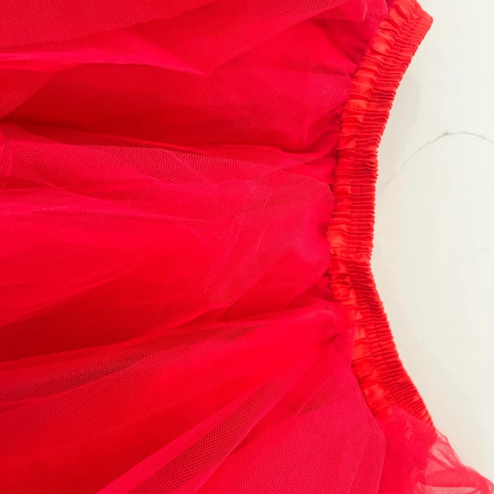 Red Tulle Tutu Skirt - Picture 4 of 8